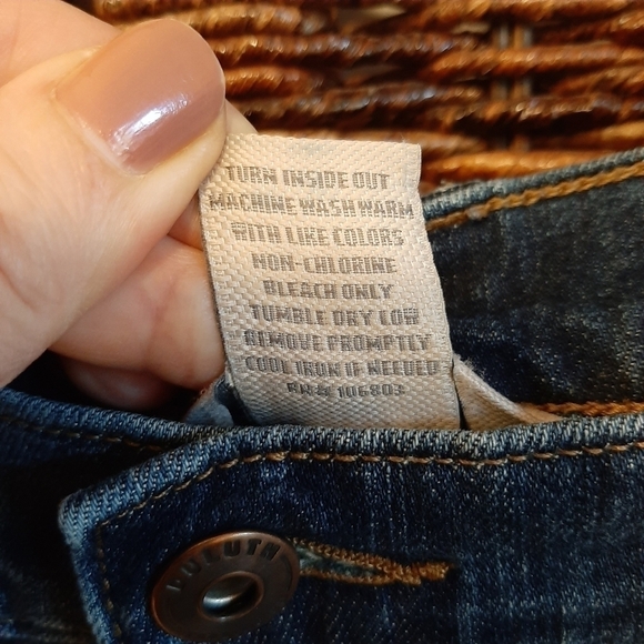 Duluth Trading Co Women's 14 x 29 DuluthFlex Daily Denim Bootcut Jeans Plus Blue - Picture 7 of 7